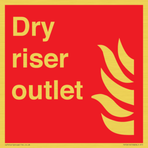 Dry riser outlet